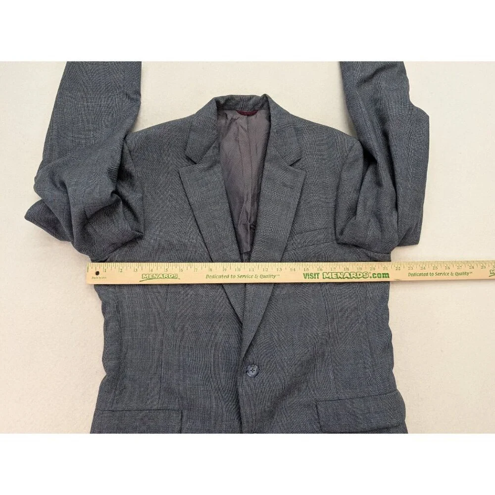 Hart Schaffner Marx Vintage Men's Blazer Jacket Sport Coat Size 40R Blue Plaid